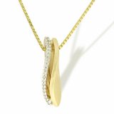 Anheng i gult og hvitt gull 0,12 tw/si.