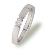 Queen alliansering 0,07 ct tw/si