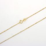 Verano halskjede 0,8mm, gult gull