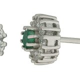 �repynt hvitt gull 0,55 tw/si diamanter og smaragder.