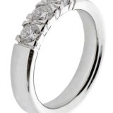 Alliansering hvitt gull 0,45 ct tw/si