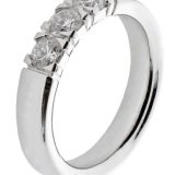 Alliansering hvitt gull 0,60 ct tw/si