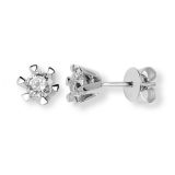 Victoria enstens �repynt hvitt gull 0,50 tw/si